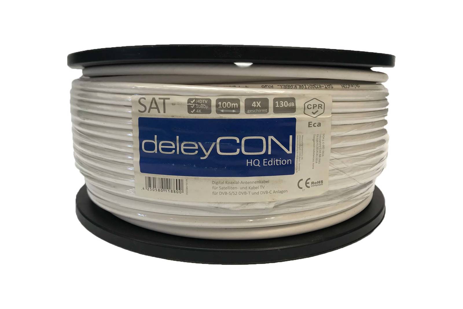 DeleyCON SAT 100m koaxiales Antennenkabel