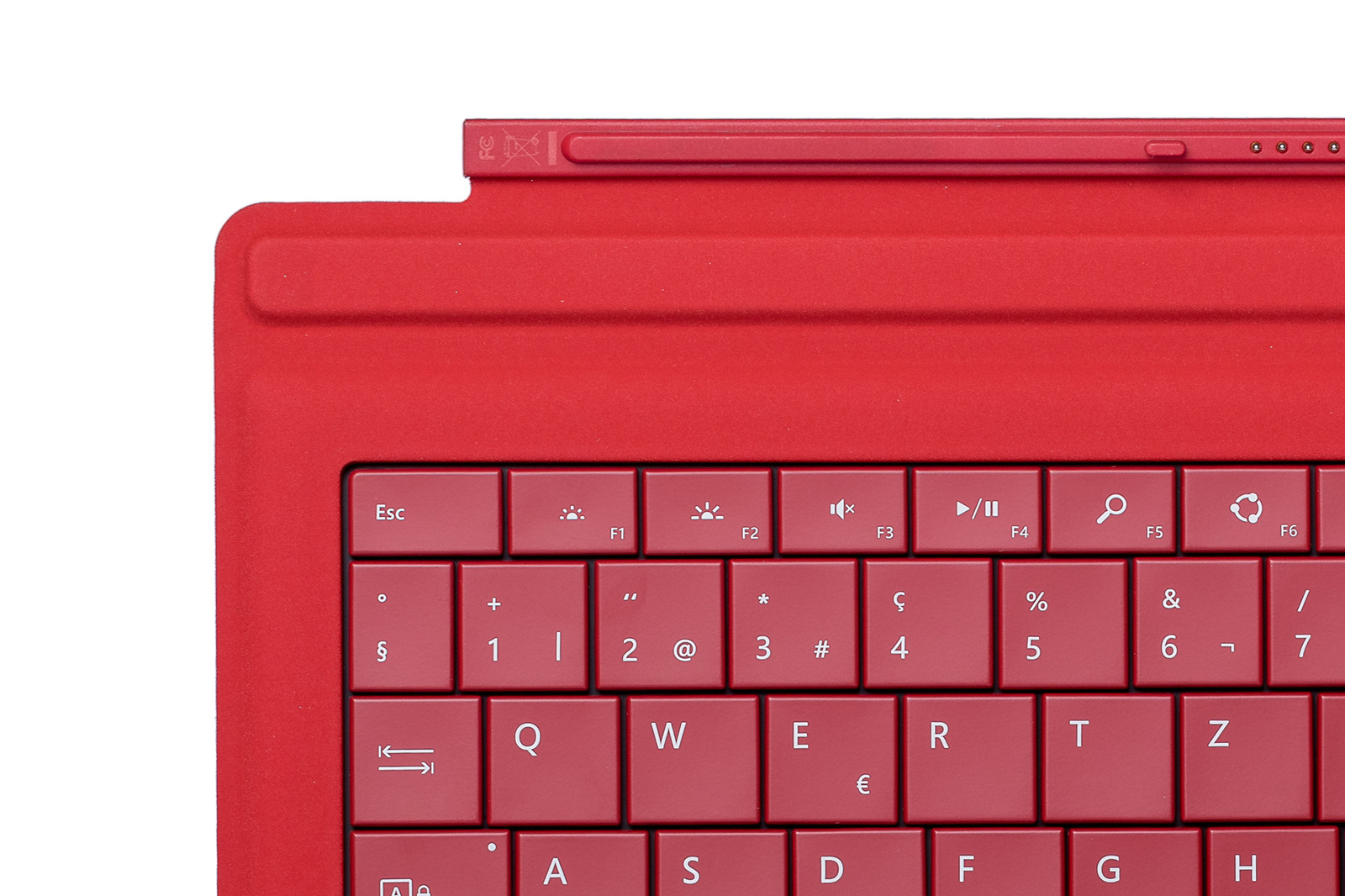Tastatur Microsoft Surface Type Cover Pro 3 Rot QWERTZ Schweizerisch Grade A